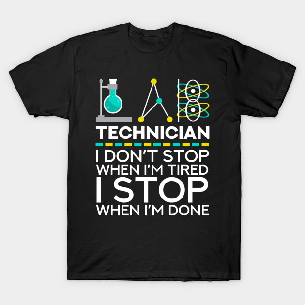 Lab Tech Laboratory Technician T-Shirt by TheBestHumorApparel